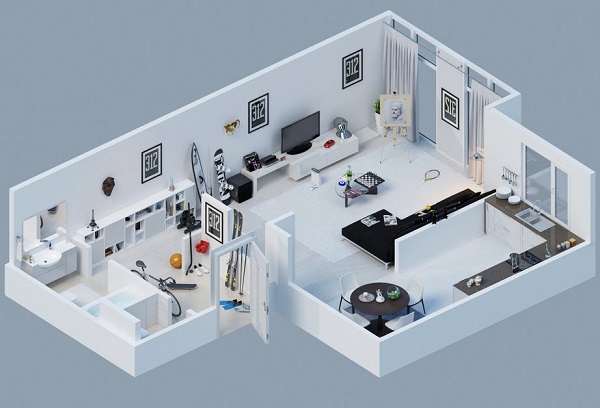 Hình ảnh minh họa in 3D mô hình quảng cáo - đánh bay sự nhàm chán của quảng cáo truyền thống
