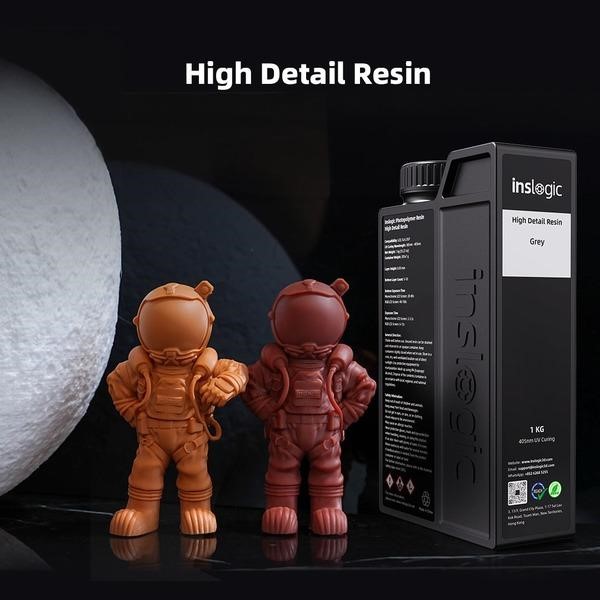 High-detail resin is used for printing small parts that require fine precision and delicacy