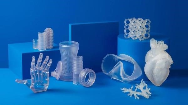 Transparent resin is often used to print products for research and testing purposes